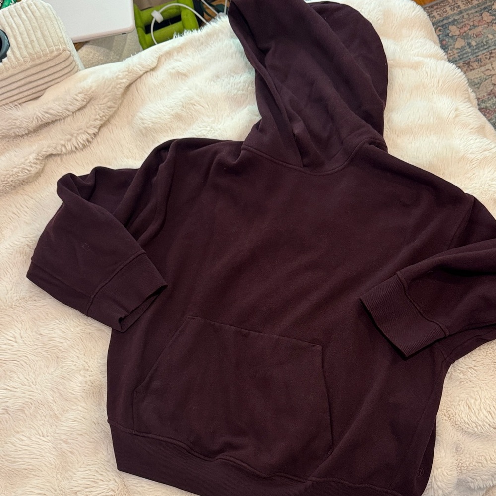 lululemon athletica Pullover Hoodie in Black Plum